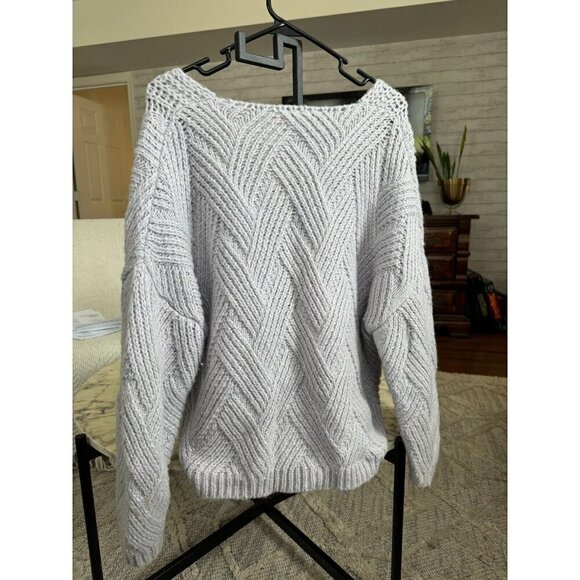 Sadie and Sage Button Down Cardigan Sweater Grey Womens Size S - Picture 2 of 5